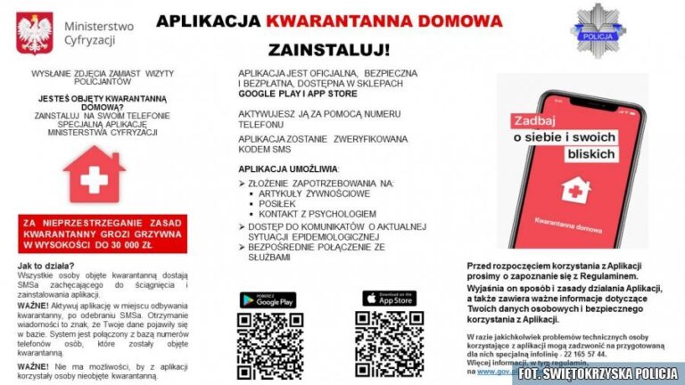 Pobierz aplikację kwarantanna domowa