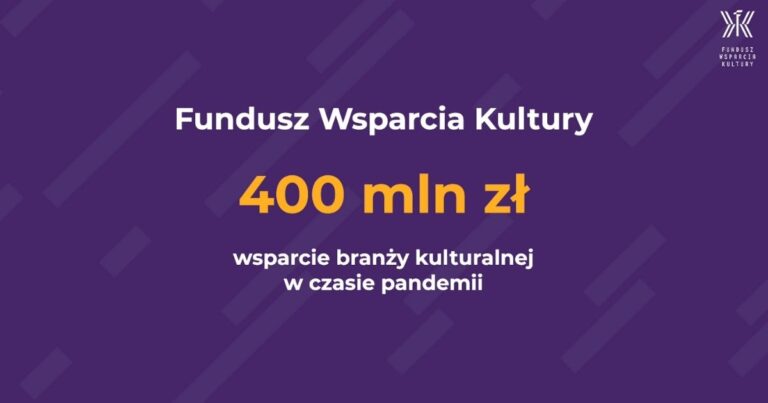 Fundusz Wsparcia Kultury. Ruszył nabór wniosków
