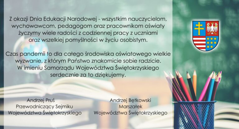 Życzenia z okazji Dnia Edukacji Narodowej