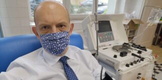 Wójt gminy Zagnańsk Wojciech Ślefarski oddał osocze dla chorych na COVID-19