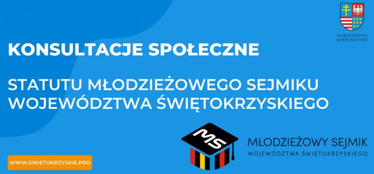 Trwają konsultacje społeczne dotyczące Statutu Młodzieżowego Sejmiku Województwa Świętokrzyskiego