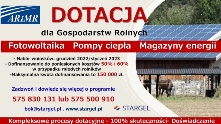 Dotacja dla Gospodarstw Rolnych