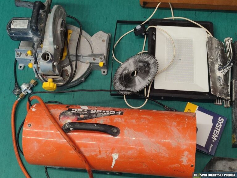 Skradzione elektronarzędzia znajdowały się w mieszkaniu byłych pracowników