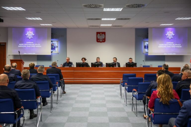 Odprawa kwartalna w komendzie wojewódzkiej