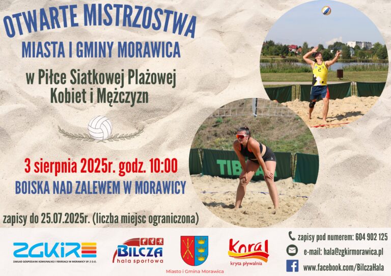 Mistrzostwa Miasta i Gminy Morawica w Piłce Siatkowej Plażowej Kobiet i Mężczyzn