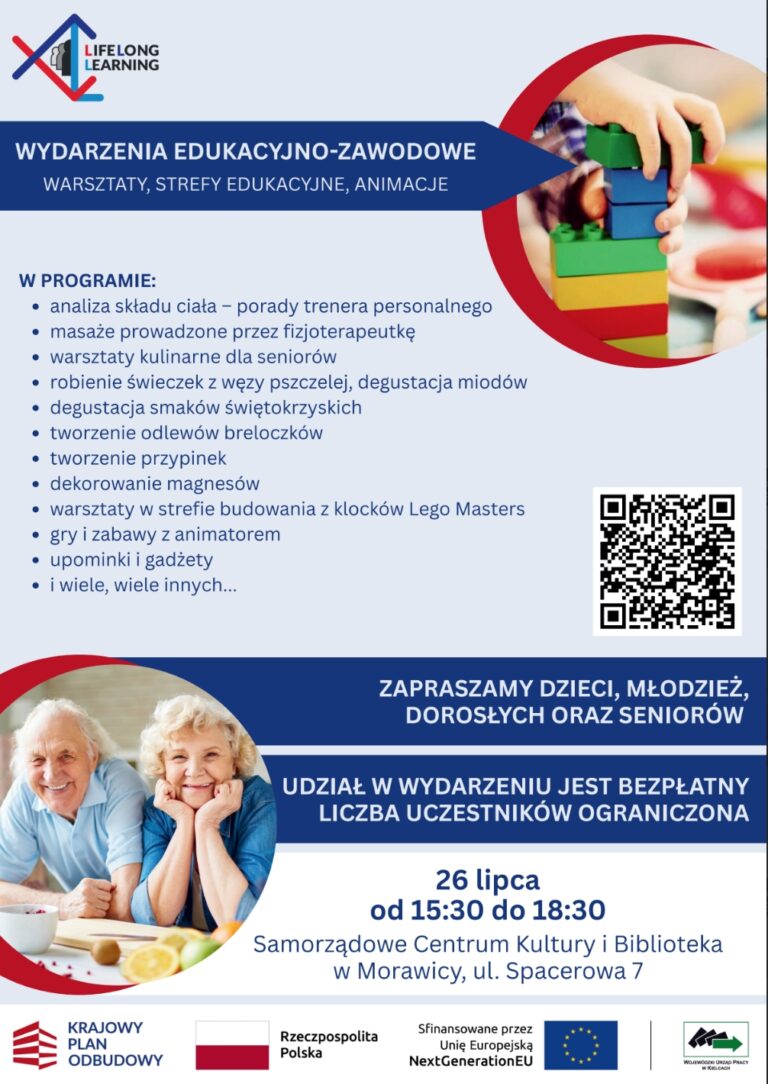 Zapraszamy na bezpłatne warsztaty edukacyjno – zawodowe