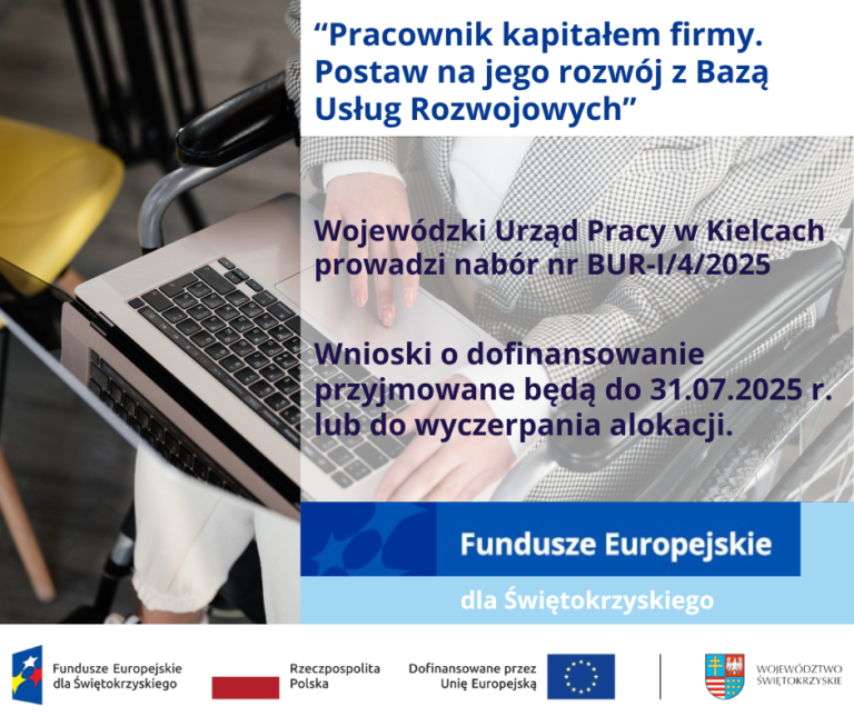 Wojewódzki Urząd Pracy wspiera osoby ze szczególnymi potrzebami