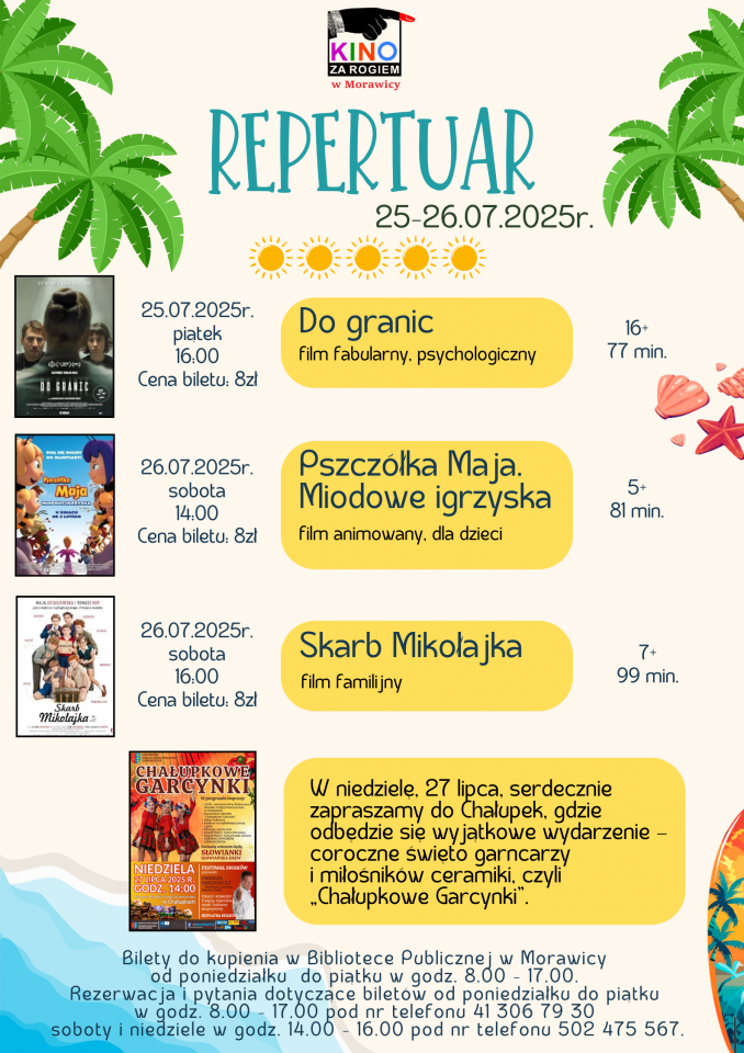 Repertuar ˝Kina za Rogiem˝ w Morawicy