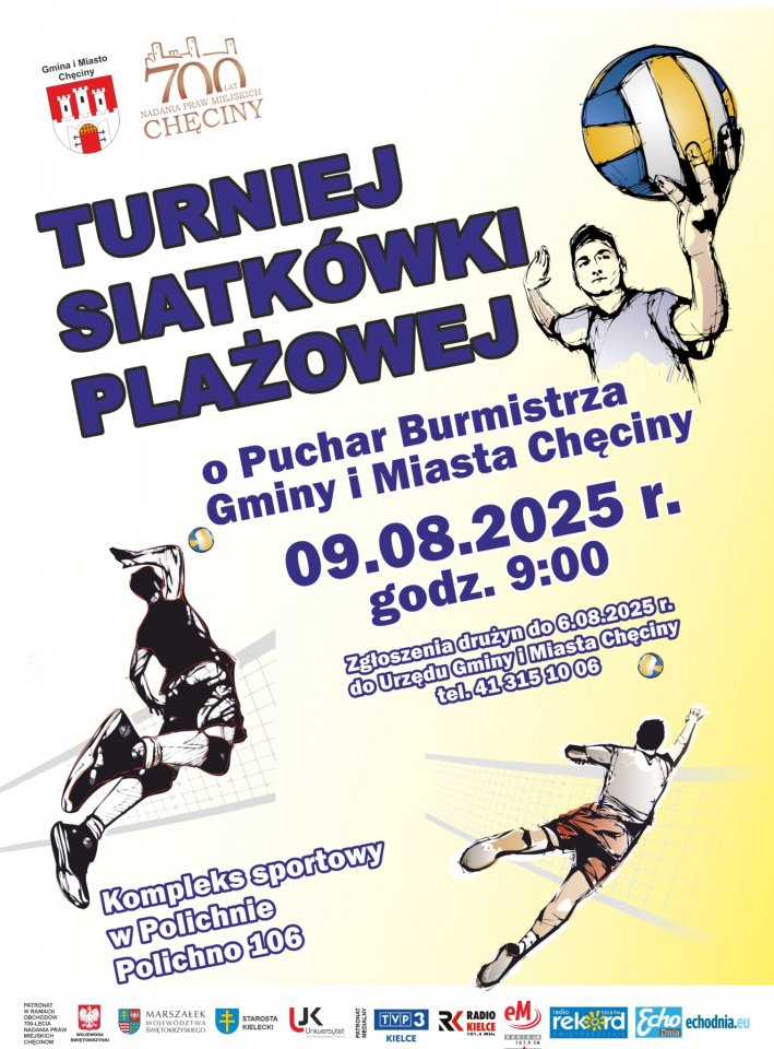 Turniej Siatkówki Plażowej o Puchar Burmistrza Gminy i Miasta Chęciny