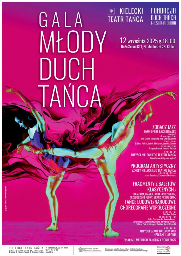 Zaproszenie na Galę Młody Duch Tańca