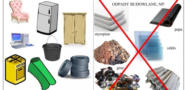 Nieodpłatna zbiórka odpadów wielkogabarytowych, zużytego sprzętu elektrycznego i elektronicznego oraz opon,