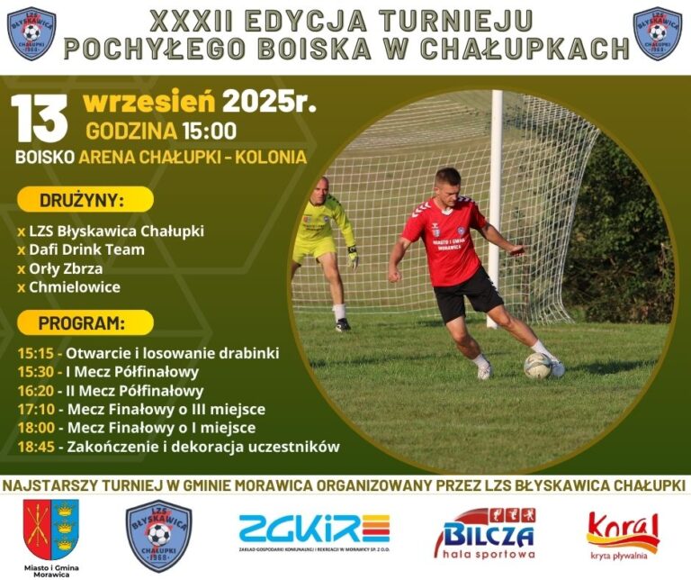 Zapraszamy na XXXII Turniej Pochyłego Boiska!