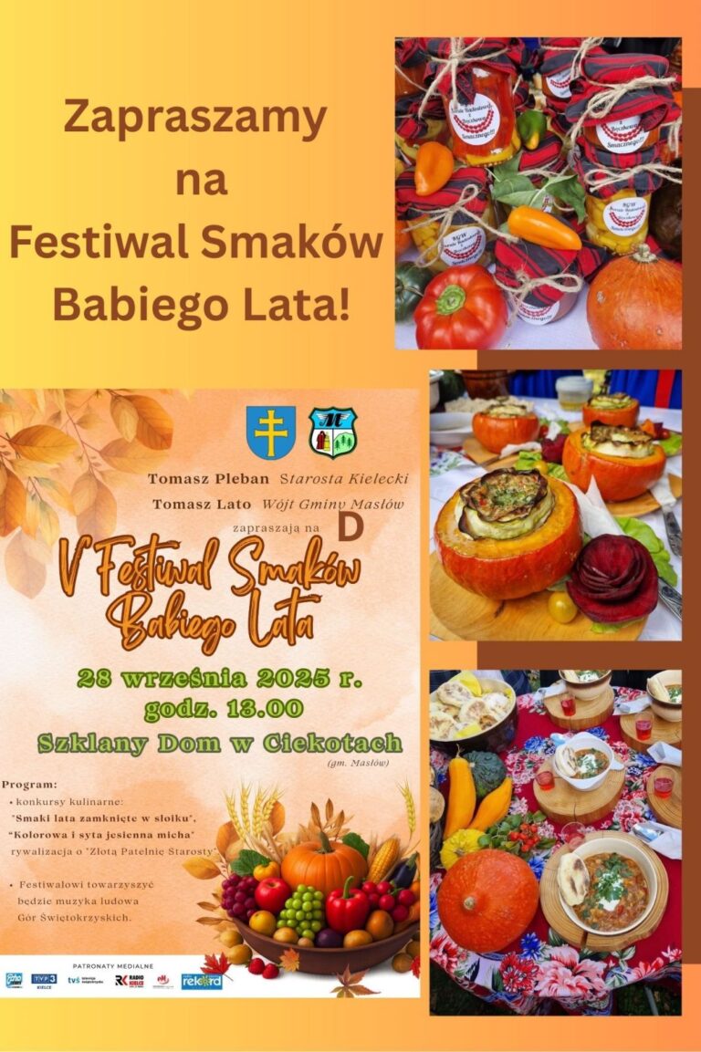 Zapraszamy na Festiwal Smaków Babiego Lata!