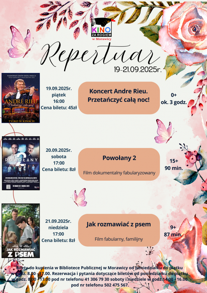 Aktualny repertuar ˝Kina za Rogiem˝ w Morawicy