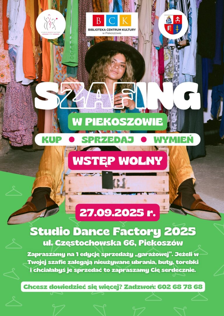 Moda z drugiej ręki w najlepszym wydaniu. Już 27 września startuje pierwszy szafing w Piekoszowie!