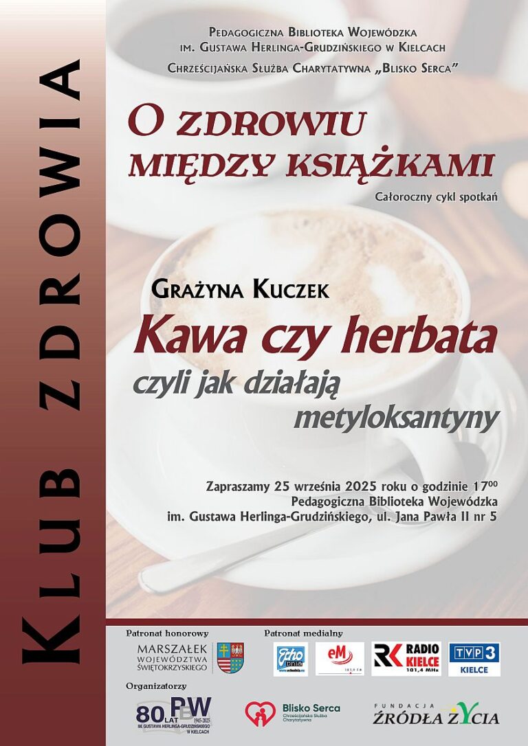 Kawa czy herbata “Klub zdrowia – o zdrowiu między książkami”