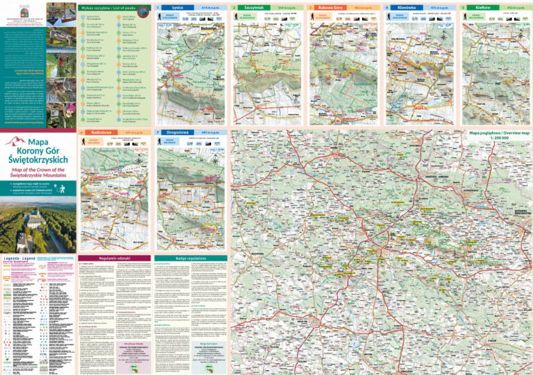 Mapa Korony Gór Świętokrzyskich – praktyczne narzędzie i świetna promocja regionu