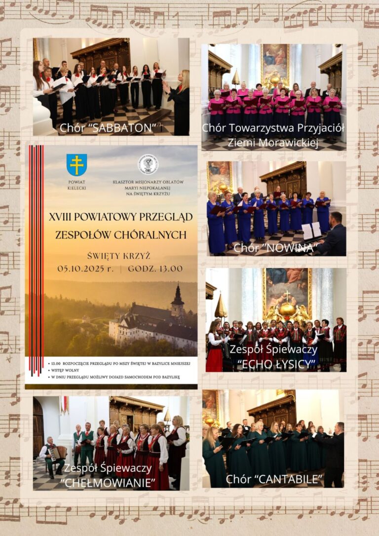 Zapraszamy na występy chórów na Świętym Krzyżu