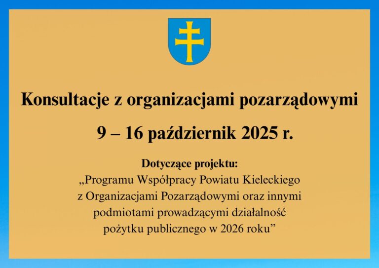 Konsultacje z organizacjami pozarządowymi