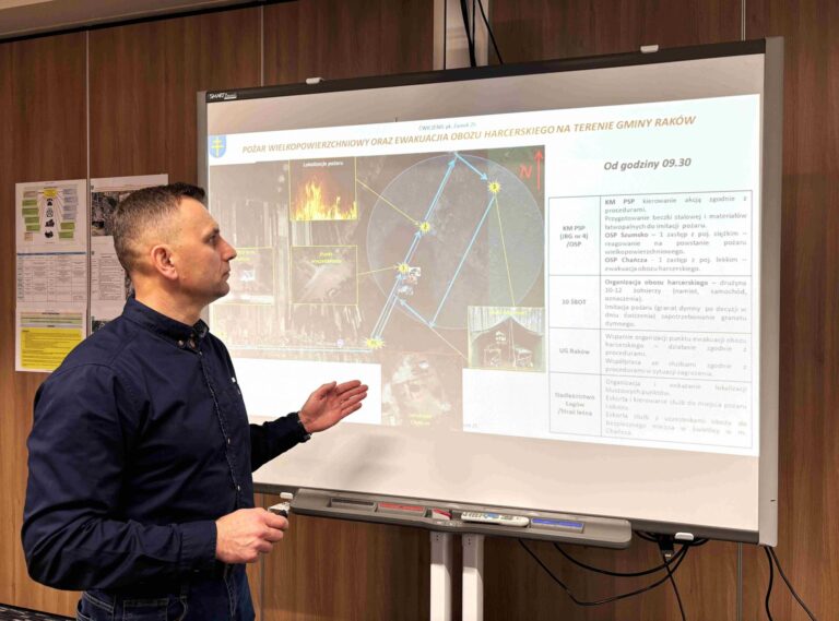 Służby kryzysowe ćwiczą w powiecie kieleckim