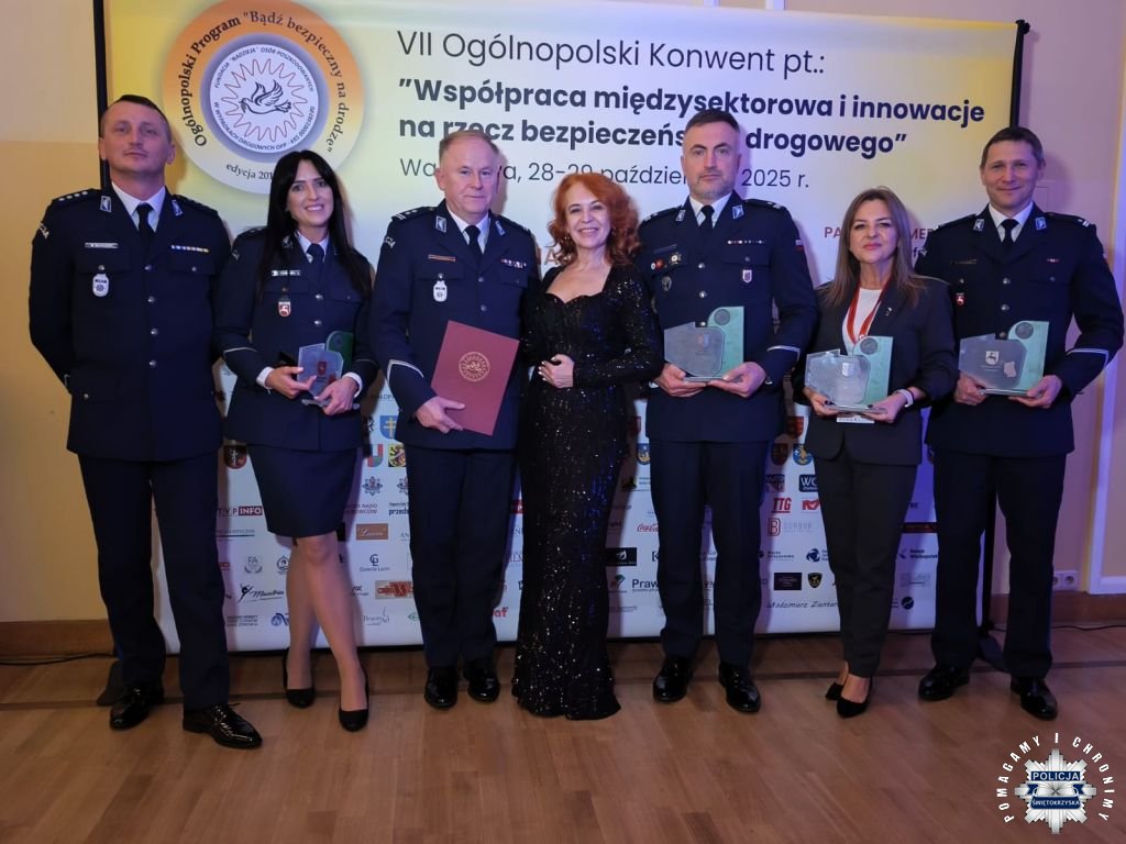 Powiat ostrowiecki wyróżniony na konwencie bezpieczeństwa drogowego