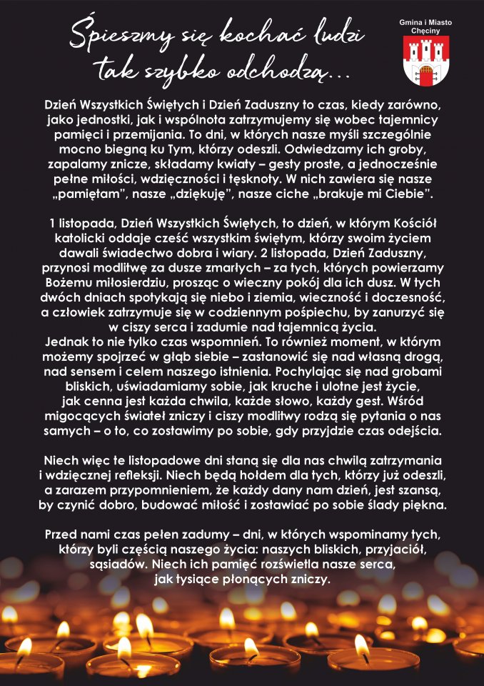 Dzień Wszystkich Świętych i Dzień Zaduszny
