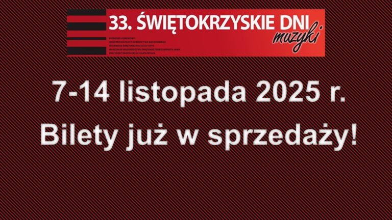 33. Świętokrzyskie Dni Muzyki