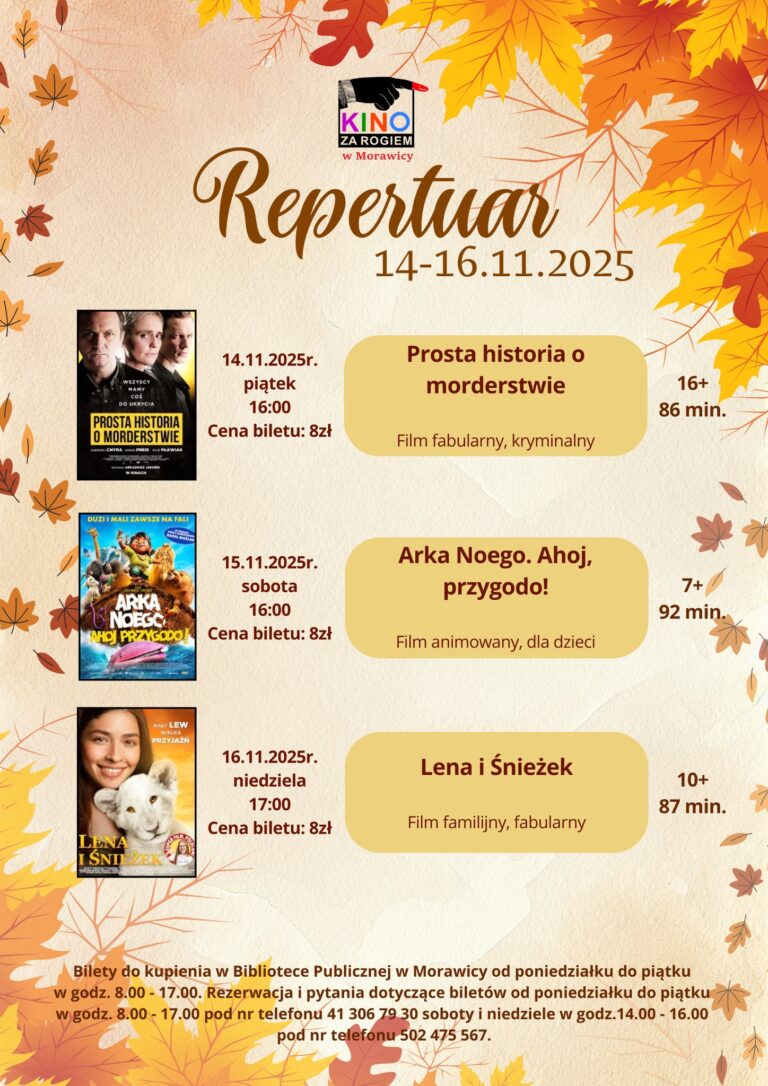 Repertuar ˝Kina za Rogiem˝ w Morawicy