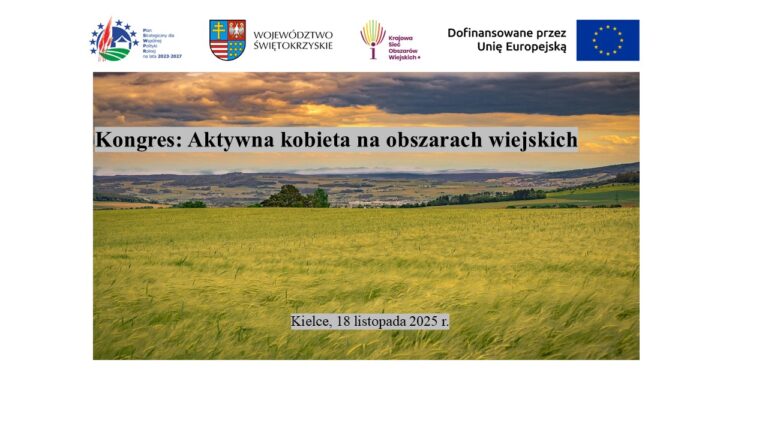 Kongres: Aktywna kobieta na obszarach wiejskich