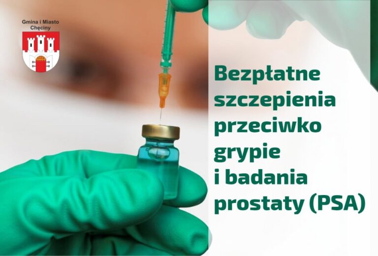 Gmina Chęciny przeznaczyła 17 tysięcy złotych na bezpłatne szczepienia przeciwko grypie i badania prostaty