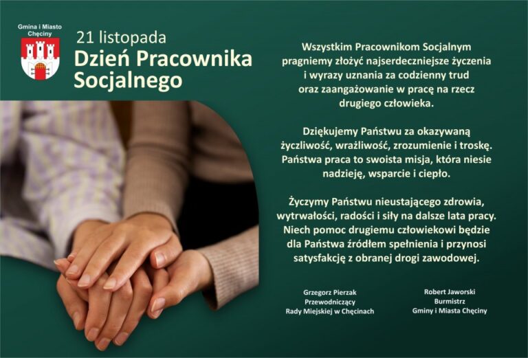 Życzenia z okazji Dnia Pracownika Socjalnego