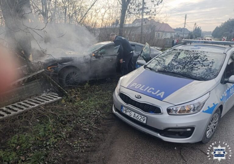 Rozbity mercedes i sprawa w sądzie. Krótka historia uciekiniera z zakazem kierowania