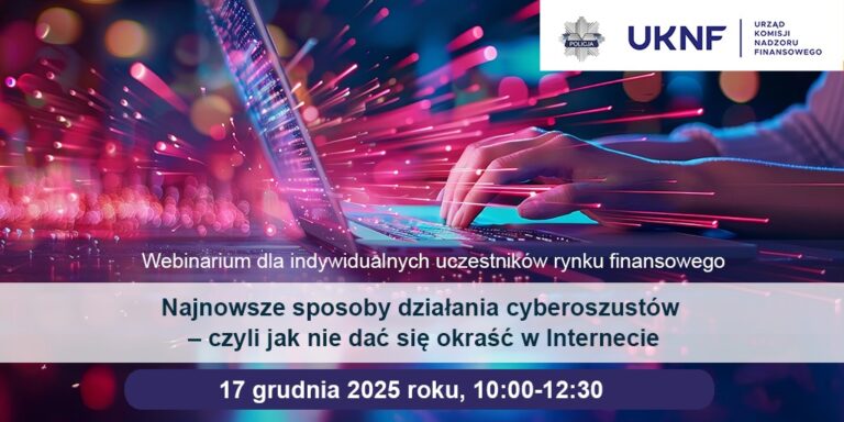 Powiatowy Rzecznik Konsumentów zachęca do webinarium o cyberprzestępczości