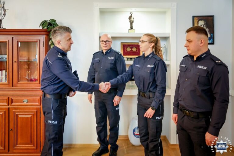 Gratulacje za bohaterską postawę i uratowanie życia 37-latka