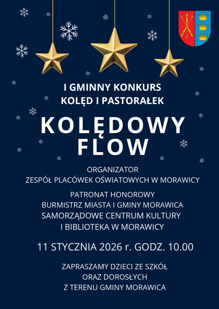 I Gminny Konkurs Kolęd i Pastorałek ˝Kolędowy Flow˝ już w&nbsp;najbliższą niedzielę!