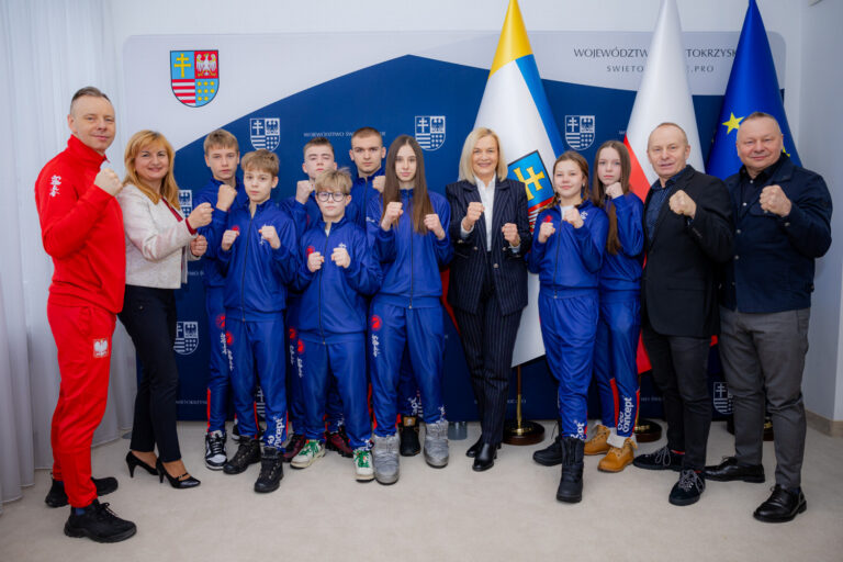Spotkanie z zawodnikami Kieleckiego Klubu Sportowego Karate