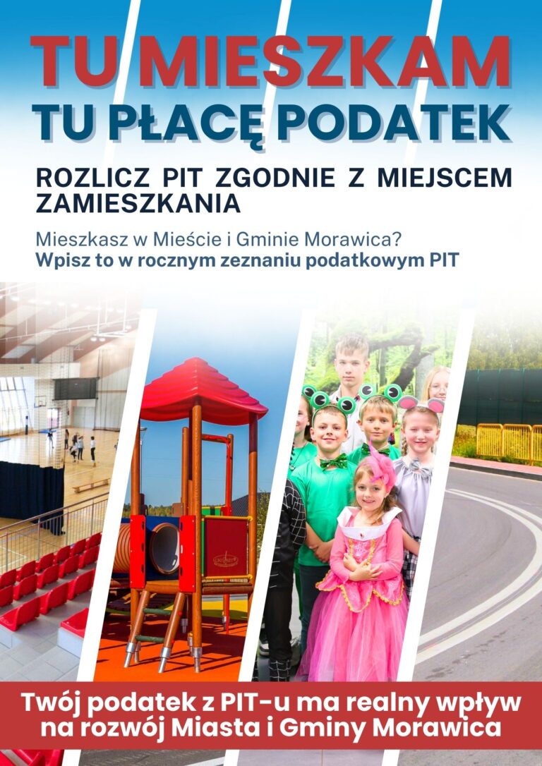 Mieszkasz w Gminie Morawica? Wpisz to w rocznym zeznaniu podatkowym PIT!