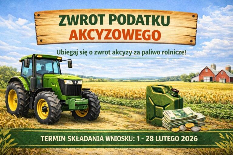 Zwrot podatku akcyzowego dla producentów rolnych na 2026 r.