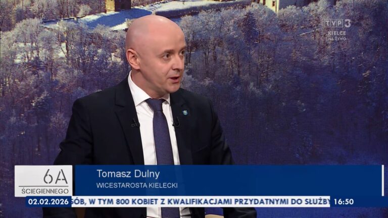 Wicestarosta Tomasz Dulny w TVP3 Kielce o nowej placówce w Łagowie