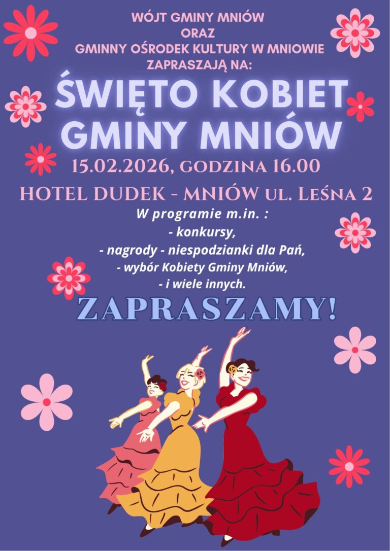 Święto Kobiet Gminy Mniów już w najbliższą niedzielę. Zapowiada się wspaniała zabawa i mnóstwo niespodzianek!