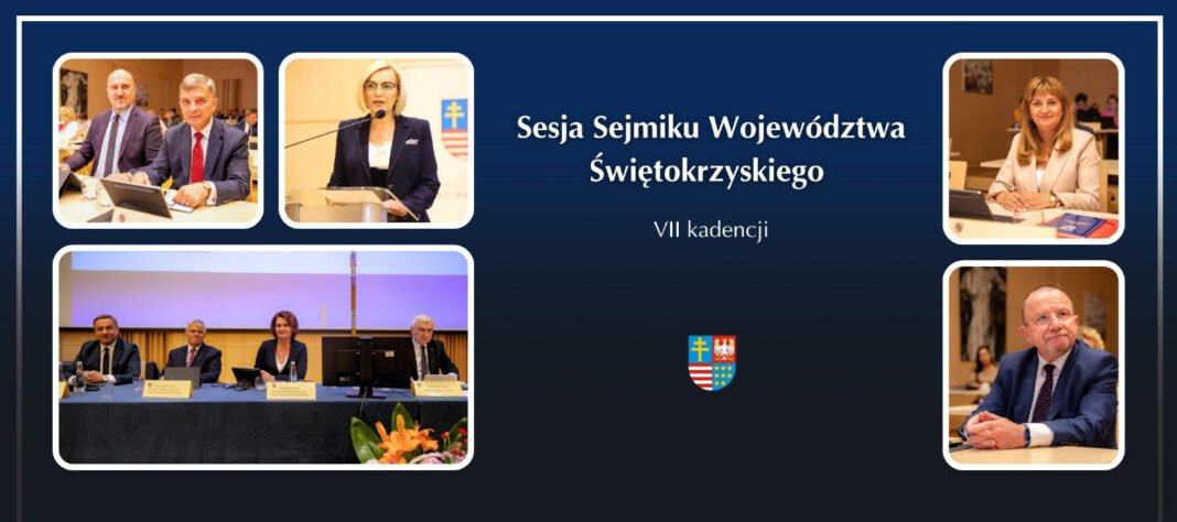 XXV Sesja Sejmiku Województwa Świętokrzyskiego. Uczestnicy i prezydium.