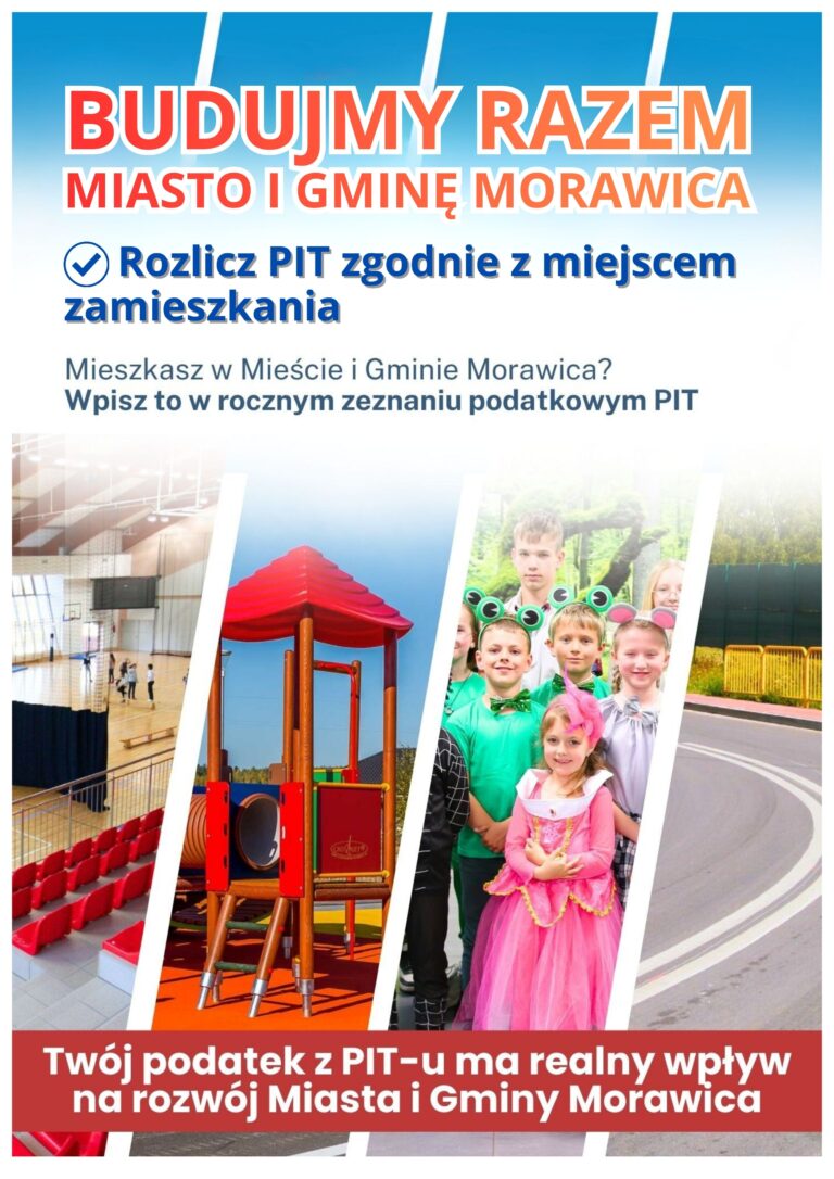 Mieszkasz w Gminie Morawica? Wpisz to w rocznym zeznaniu podatkowym PIT!