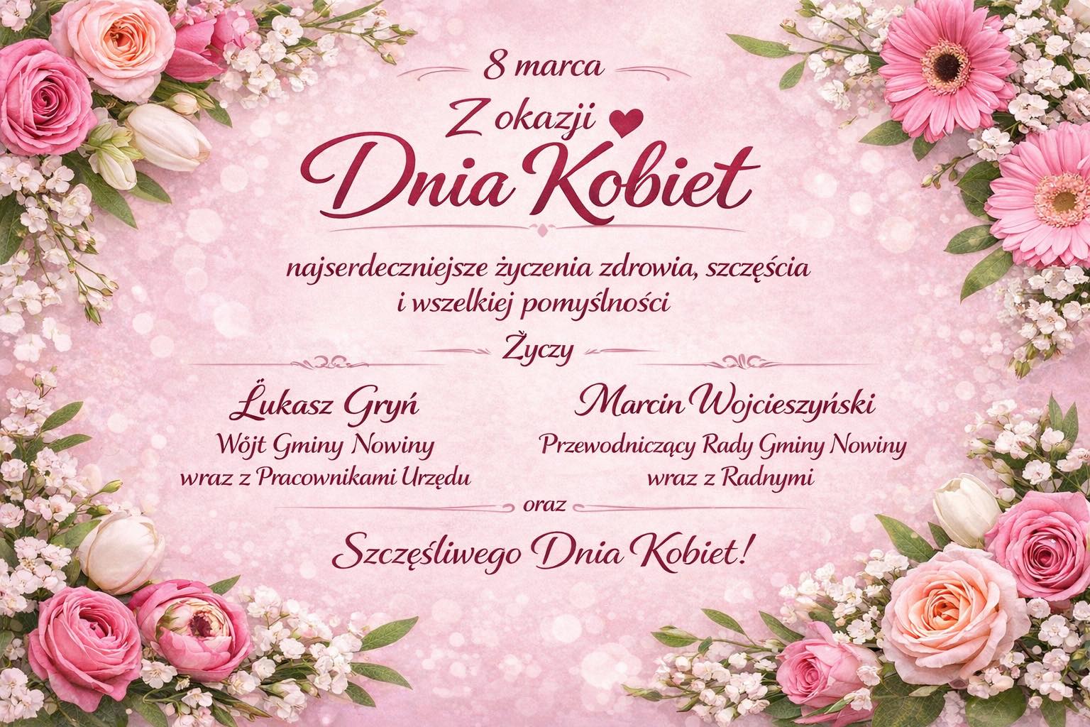 Szczęśliwego Dnia Kobiet!