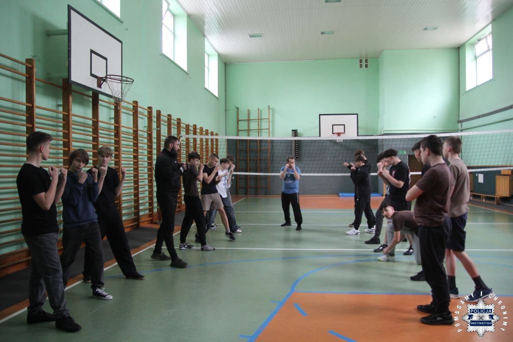 Zajęcia w klasie mundurowej