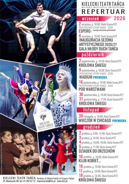 Kielecki Teatr Tańca spektakle 2026