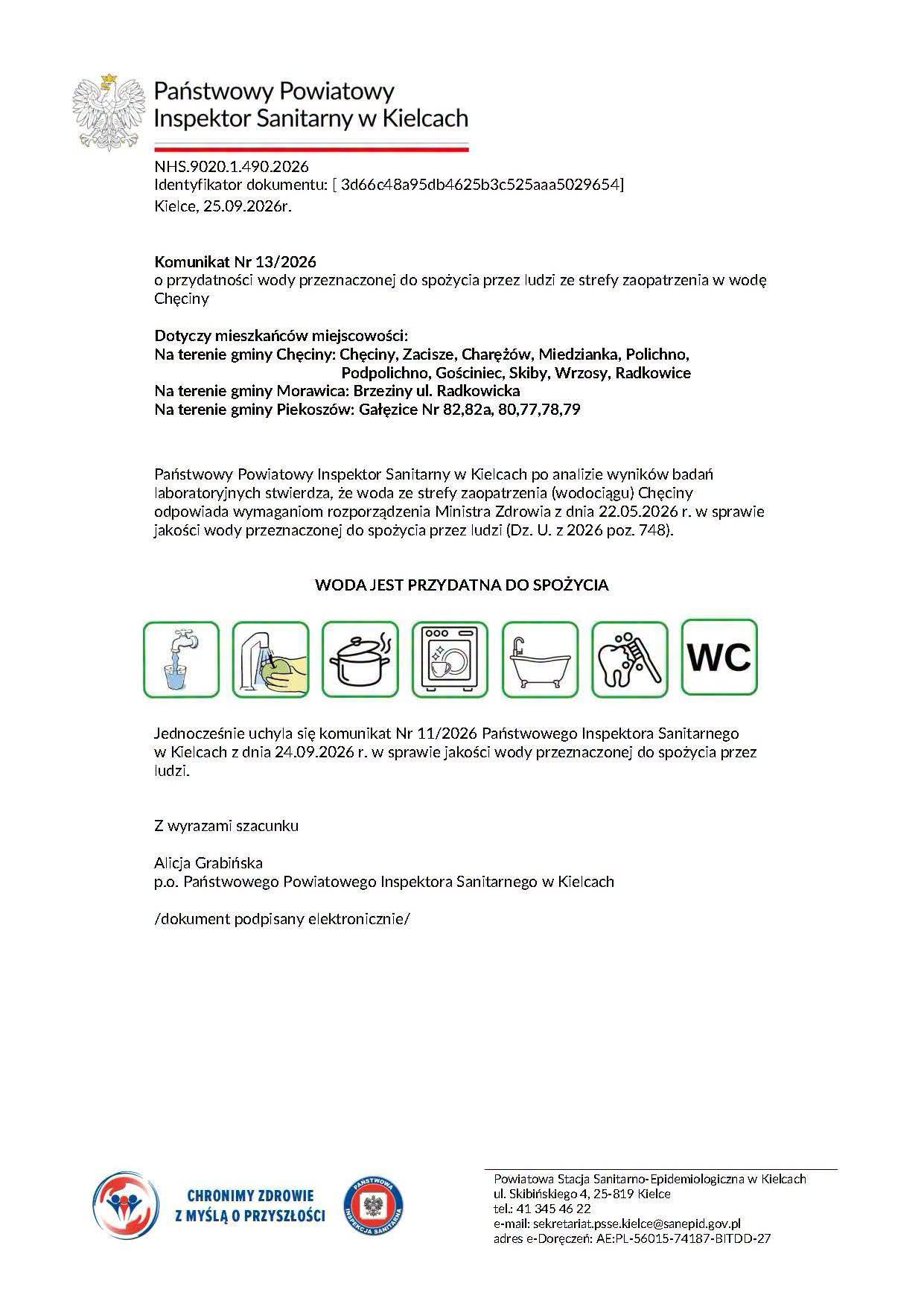 Mieszkańcy ul. Radkowickiej w Brzezinach mogą korzystać z wody!